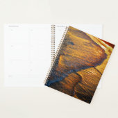 Gouden Zonsondergangsgolven op de Kustfoto van het Planner (Display)