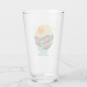 Gouden Zonsondergangvallei Glas (Achterkant)