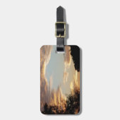 gouden zonsopgang bagagelabel (Voorkant verticaal)