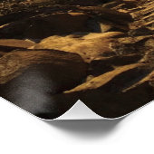 Gouden Zonsopgang boven de wolken Perfect Poster (Hoek)