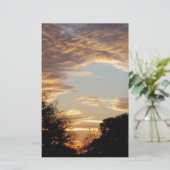 gouden zonsopgang briefpapier (Staand voorkant)