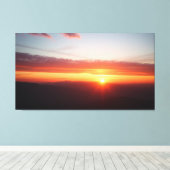 Gouden zonsopgang canvas afdruk (Insitu (Houten vloer))