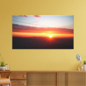 Gouden zonsopgang canvas afdruk (Insitu (Woonkamer))