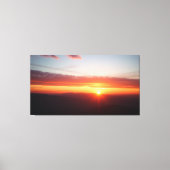 Gouden zonsopgang canvas afdruk (Voorkant)