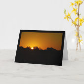 Gouden Zonsopgang Kaart (Gele Bloem)