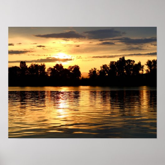 Gouden Zonsopgang Poster (Voorkant)