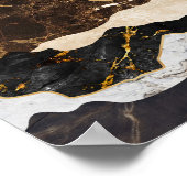 Gouden zonsopkomst boven Marble Mountains en sterr Poster (Hoek)