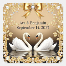 🦢 Gouden Zwaan Romantisch Gouden Trouwthema 💍