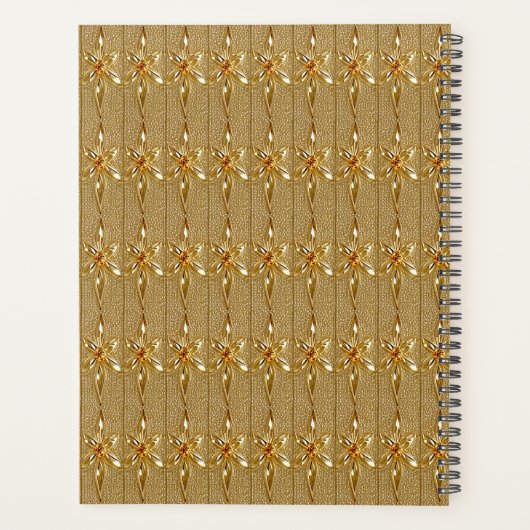 Gouden Zwart  Bloemplanner Planner (Achterkant)
