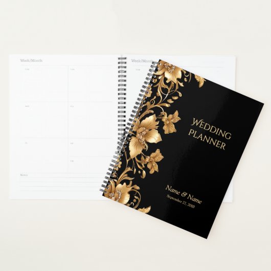 Gouden Zwart  Bloemplanner Planner (Display)