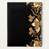 Gouden Zwart Bloemplanner Planner (Achterkant)