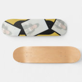 Gouden Zwart Foto Skateboard (Horizontaal)
