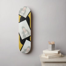 Gouden Zwart Foto Skateboard