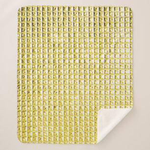 Gouden zwart glas: luxueus oppervlak. sherpa deken