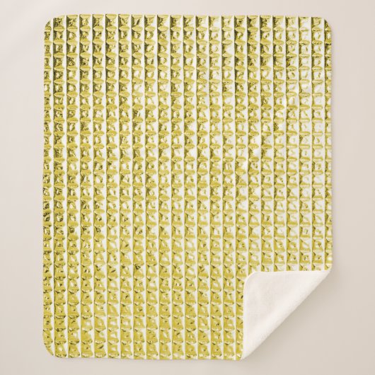 Gouden zwart glas: luxueus oppervlak. sherpa deken (Voorkant)