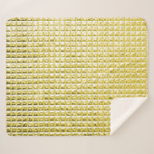 Gouden zwart glas: luxueus oppervlak. sherpa deken (Voorkant (horizontaal))