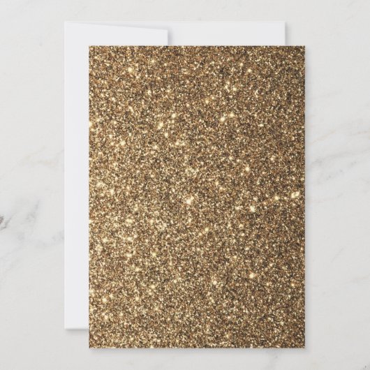 Gouden Zwart Maskerade Feest Verjaardag Kaart (Achterkant)