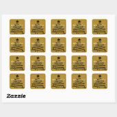 Gouden Zwart Sticker (Vel)