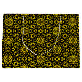 Gouden zwart-wit arabesk tas groot cadeauzakje (Voorkant)