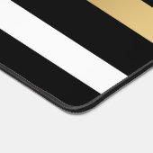 Gouden zwart-witte strepen bureaumat (Hoek)