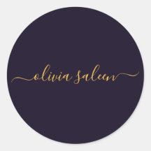 Gouden zwartachtig gepersonaliseerd