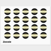 Gouden & Zwarte Afstudeer Sticker (Vel)