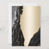 Gouden Zwarte Agaat 30e verjaardag Kaart (Achterkant)