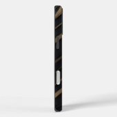 Gouden zwarte Apple iPhone hoesje (Achterkant / Rechts)