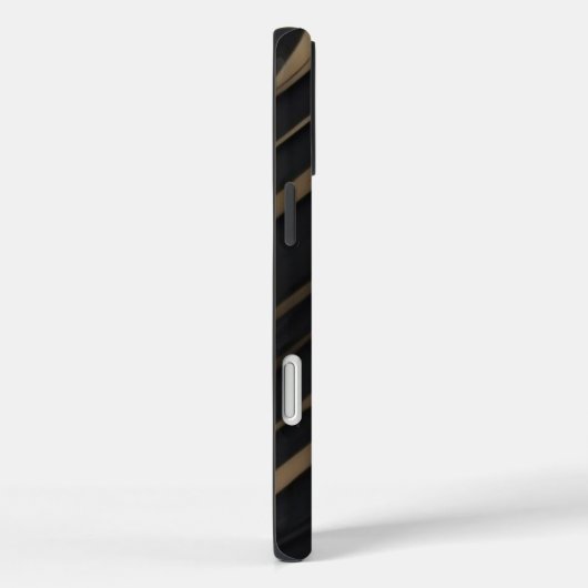 Gouden zwarte Apple iPhone hoesje (Achterkant / Rechts)