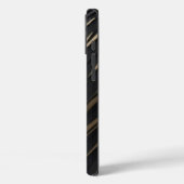 Gouden zwarte Apple iPhone hoesje (Achterkant / Links)