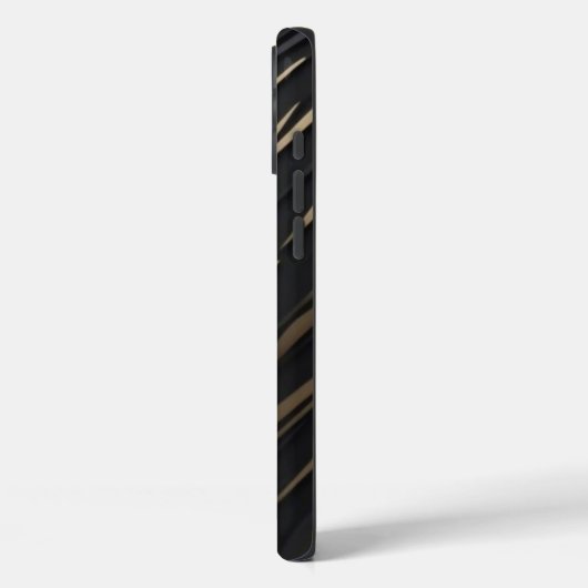 Gouden zwarte Apple iPhone hoesje (Achterkant / Links)