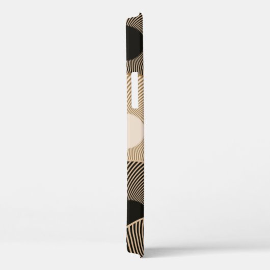 Gouden zwarte boogwielen: Abstract Case-Mate iPhone Case (Achterkant / Rechts)