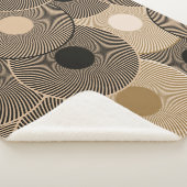 Gouden zwarte boogwielen: Abstract Sherpa Deken (3/4)