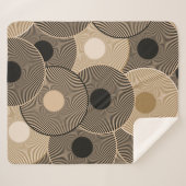 Gouden zwarte boogwielen: Abstract Sherpa Deken (Voorkant (horizontaal))