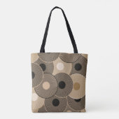 Gouden zwarte boogwielen: Abstract Tote Bag (Achterkant)