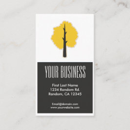 Gouden zwarte boom aanpasbare visitekaartjes
