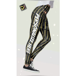 Gouden Zwarte Bubbels Custom Moderne Designer Leggings