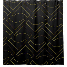 Gouden Zwarte Chic Geometrisch Minimaal
