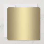 Gouden Zwarte Davidster Bar Mitzvah Kaart (Achterkant)
