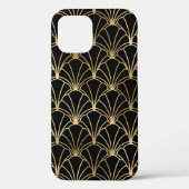 gouden zwarte decodepatroon Case-Mate iPhone case (Achterkant)