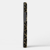 gouden zwarte decodepatroon Case-Mate iPhone case (Achterkant / Rechts)