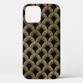 gouden zwarte decodepatroon Case-Mate iPhone case (Achterkant)