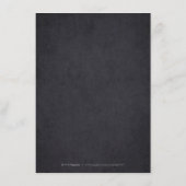 Gouden zwarte elegante kant bruiloft details kaart (Achterkant)