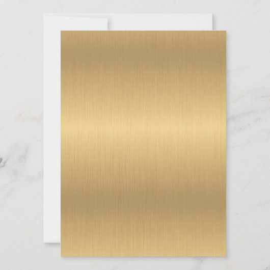 Gouden Zwarte Formele Traditionele Joodse Trouwdag Kaart (Achterkant)