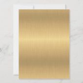 Gouden Zwarte Formele Traditionele Joodse Trouwkaa Kaart (Achterkant)