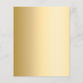 Gouden zwarte fotohoed Afstudeerfeest uitnodiging (Achterkant)