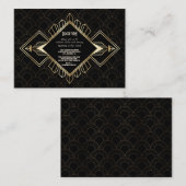  gouden zwarte gouden zwarte Gastby - Gegevens Informatiekaartje (Voorkant / Achterkant)