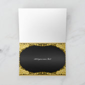 Gouden Zwarte Kaart Gefeliciteerd (Binnen)
