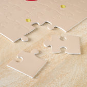 Gouden zwarte kat tuin bloemen legpuzzel (Zijkant)