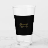 Gouden zwarte kleur elegante moderne minimalistisc glas (Voorkant)